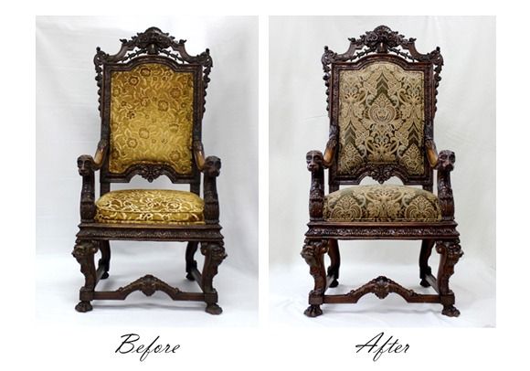 Reupholsterd Chair11