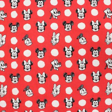 Jumbo Dots Ruby 01  Fabric