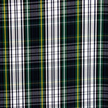 Tartan Plaid PP-45 Green/Navy/White Fabric