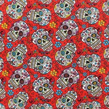 Folkloric Skulls RDT2888-2C  Fabric