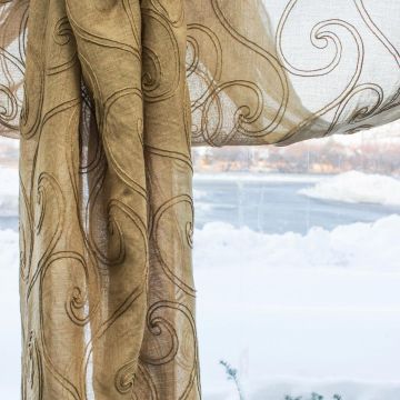 Natural Swirl Hemp Fabric