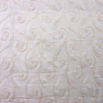 Natural Swirl Linen Fabric