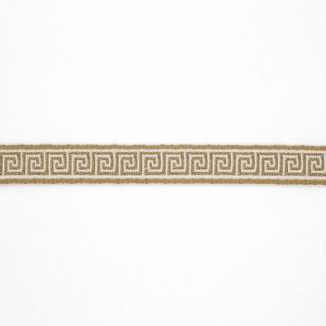 Heln 9/16 Jacquard Vintage Gold Fabric Trim