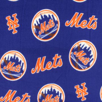 NY Mets Fleece  Fabric