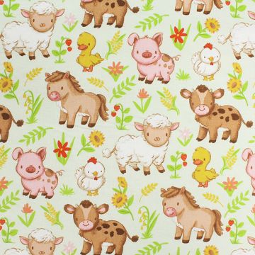 Baby Farm Animals 18466-GL  Fabric
