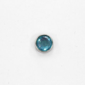 Rhinestonenail .5 Inch HXS-2345 01 Aquamarine  Fabric