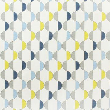 Kuberan 12 Ivory/Atlantis Slub Cotton  Fabric