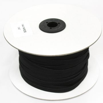 1/4&quot; Elastic Black 144 yards  Fabric