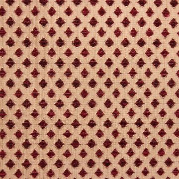 Chenille Diamond US120C Red #5  Fabric