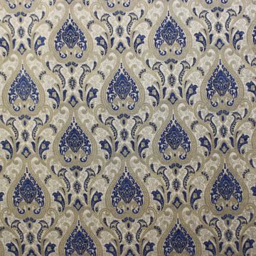 Damask Chenille Us120A Indigo #6 Fabric