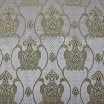 Hammered Damask US138A Cream/Gold #3 Fabric