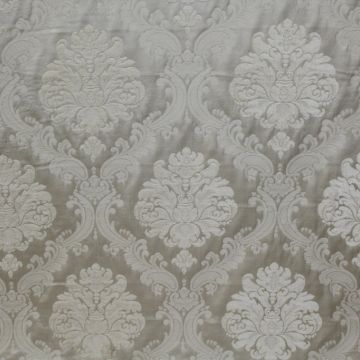 Chenille Damask US150 A Cream Fabric