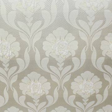 Damask Floral White US152A Fabric