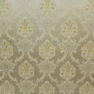 Damask Puffed Beige Fabric