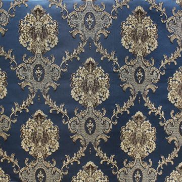 American Silks Puffed US164 Navy  Fabric