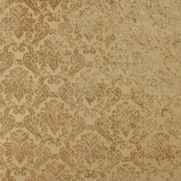 Chenille Damask Gold  Fabric