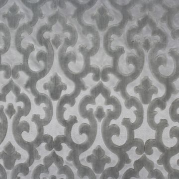 Hilton Velvet Light Grey Fabric