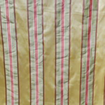 Taffeta Stripe Yellow/Green Fabric