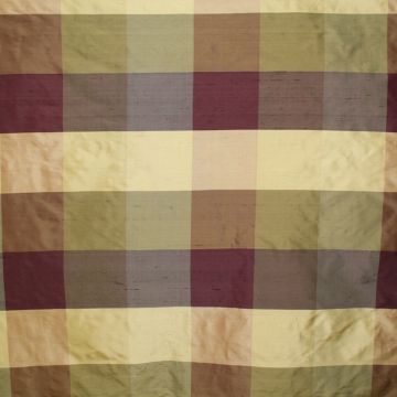 Dupioni Plaid Plum Taupe 4In Color 1 Fabric