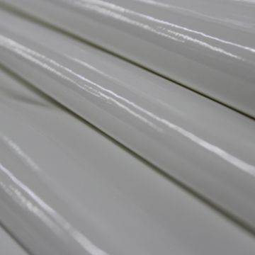 Patent Leather Vinyl White Fabric