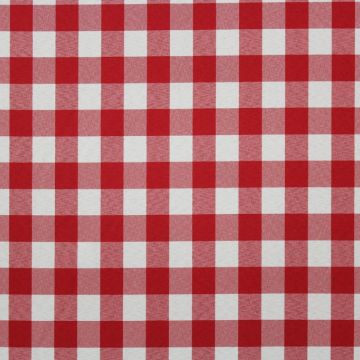 Table Checks Red Fabric