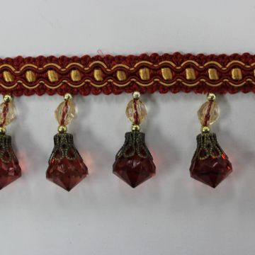Gimp with Big Beads Exp-4 Fabric Trim