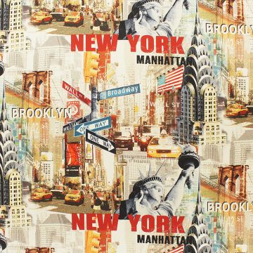 New York 391 Multi 01 Fabric