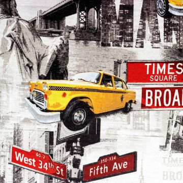 NYC Taxi Multi 01 Fabric