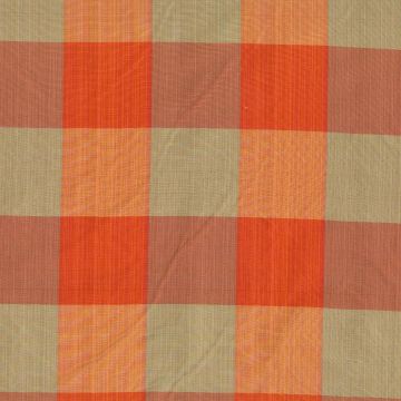 Taffeta Strea Check Red/Taupe Rep 5 Inches Fabric