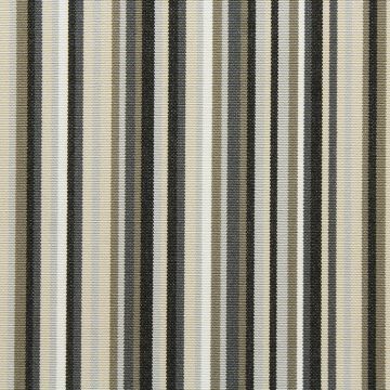 Tempotest Lido Stripe Black/Grey 1038/24 Indoor and Outdoor  Fabric