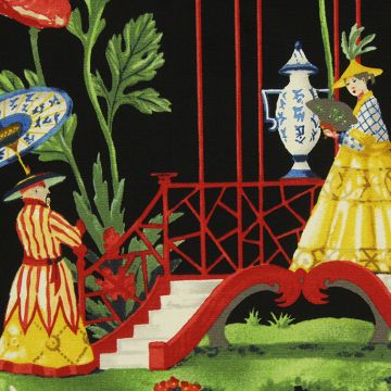 East of the Moon Night Designed by Harrison Howard  Fabric