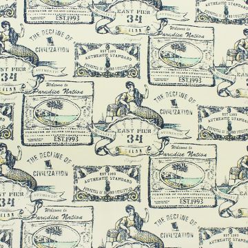 Mermaids Call  Evening Sky Fabric
