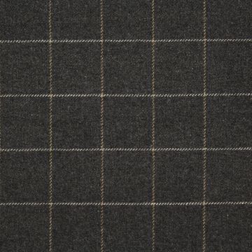 P Kaufmann Martin Check Charcoal  Fabric