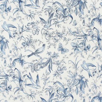P Kaufmann Audubon Toile Sapphire  Fabric