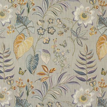 P Kaufmann Butterfly Trail Platinum  Fabric
