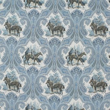 P Kaufmann Jockey Club Sapphire  Fabric