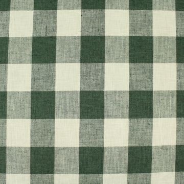 P Kaufmann New Check Please Kale  Fabric
