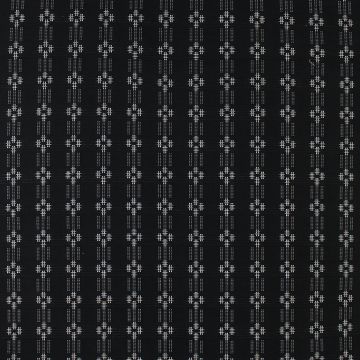 Cross Hatch White on Black  Fabric
