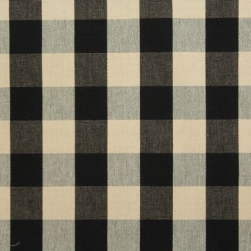 Lyme Natural Black Fabric