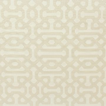 Sunbrella Fretwork Flax Fabric