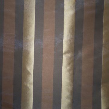 Tessuto Stralys Stripe Brown Fabric