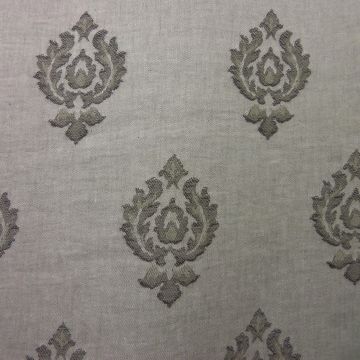 Tesutto Pretty G/T Crest Grey Fabric