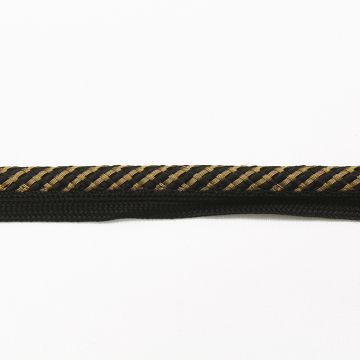 Metallics Cordedge Black Gold 4017MR Fabric Trim