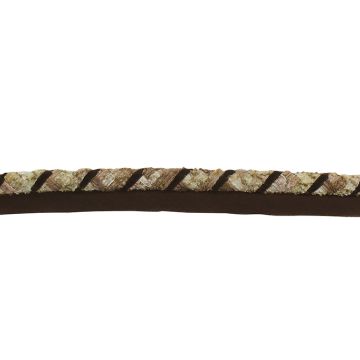 LG Monaco Cord Sandstone/Chocolate 4159RB Fabric Trim