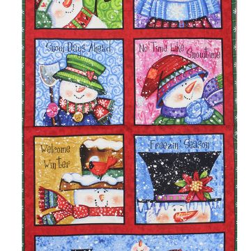 VIP Debra Jordan Bryan Winter Pillow Squares 23.5&quot; x 45&quot; - Christmas  Fabric