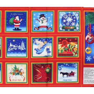 VIP Christmas Holiday Book 23.5&quot; x 45&quot;  Fabric