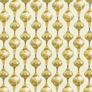 Quilting Treasures Golden Holiday Cream/Gold - Christmas  Fabric