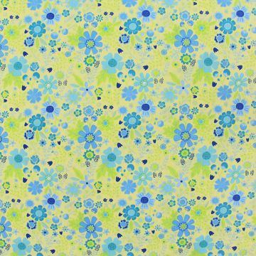 Tish Yellow Easy Care Water Resistant  Fabric