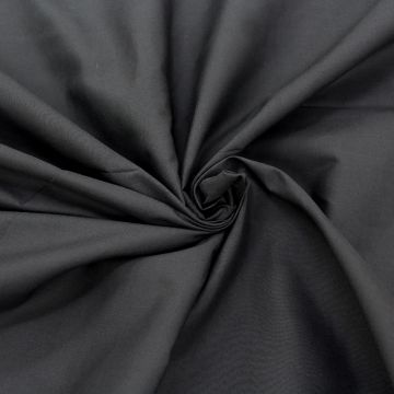 Broadcloth Black 45&quot; Easy Care Water Resistant  Fabric