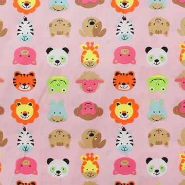 Funny Face Pink  Fabric